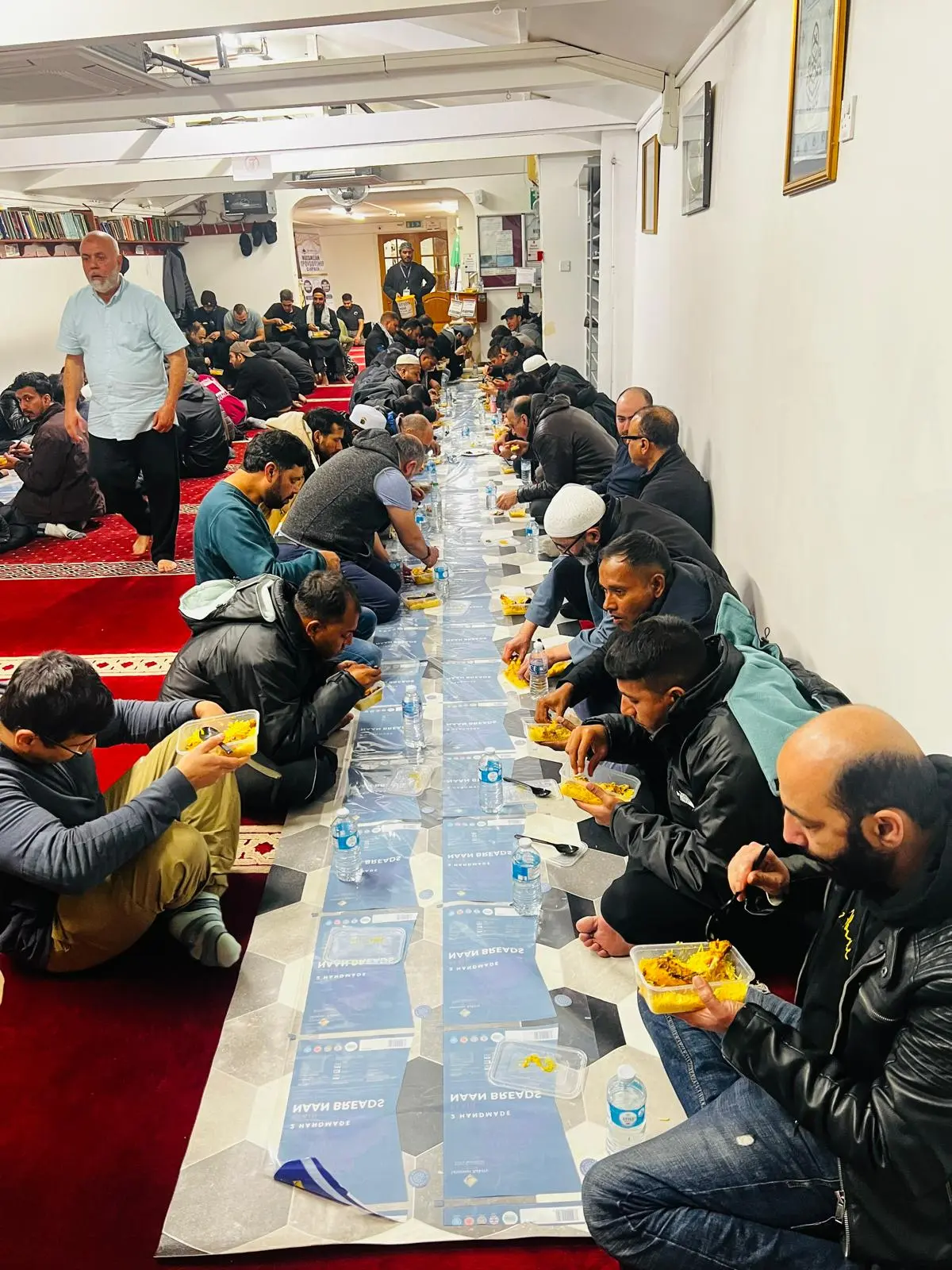 Guests gathered for iftar
