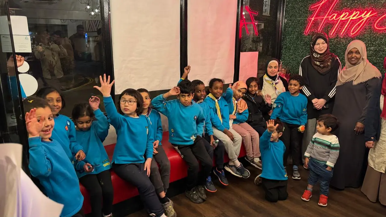 Children's group visit to The Grill Peri Peri on Mill Road, Cambridge